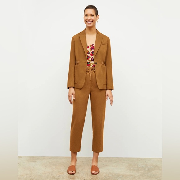 MM Lafleur The Shane 2.0 Drawstring Pant Everyday Twill In Acorn NWT Size 4 - Picture 1 of 15